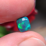 Bright Green Black Opal, 1.16ct from Lighting Ridge, AUS