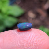 Bright Green Black Opal, 1.16ct from Lighting Ridge, AUS