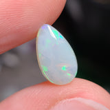 Pale Green Light Opal Drop, 1.36ct from Lightning Ridge, Australia