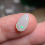 Pale Green Light Opal Drop, 1.36ct from Lightning Ridge, Australia