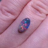 Red and Blue Dark Opal, 0.94ct from Lightning Ridge, Australia