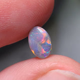 Bright Red Dark Opal, 0.56ct from Lighting Ridge, Australia
