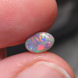 Bright Red Dark Opal, 0.56ct from Lighting Ridge, Australia