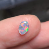 Bright Red Dark Opal, 0.56ct from Lighting Ridge, Australia