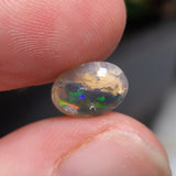 Colorful Crystal Opal with Inclusions, 1.66ct from Lighting Ridge, Australia