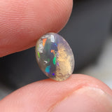 Colorful Crystal Opal with Inclusions, 1.66ct from Lighting Ridge, Australia