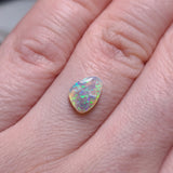 Green Crystal Opal with Inclusions, 0.86ct from Lighting Ridge, AUS
