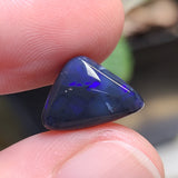 Blue Black Opal with Imperfections, 4.05ct from Lighting Ridge, Australia