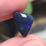 Blue Black Opal with Imperfections, 4.05ct from Lighting Ridge, Australia