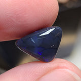 Blue Black Opal with Imperfections, 4.05ct from Lighting Ridge, Australia