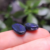 Black Picture Opal Pair, 9.60tcw from Lighting Ridge, Australia