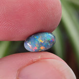 Colourful Dark Opal, 1.03ct from Lighting Ridge, Australia