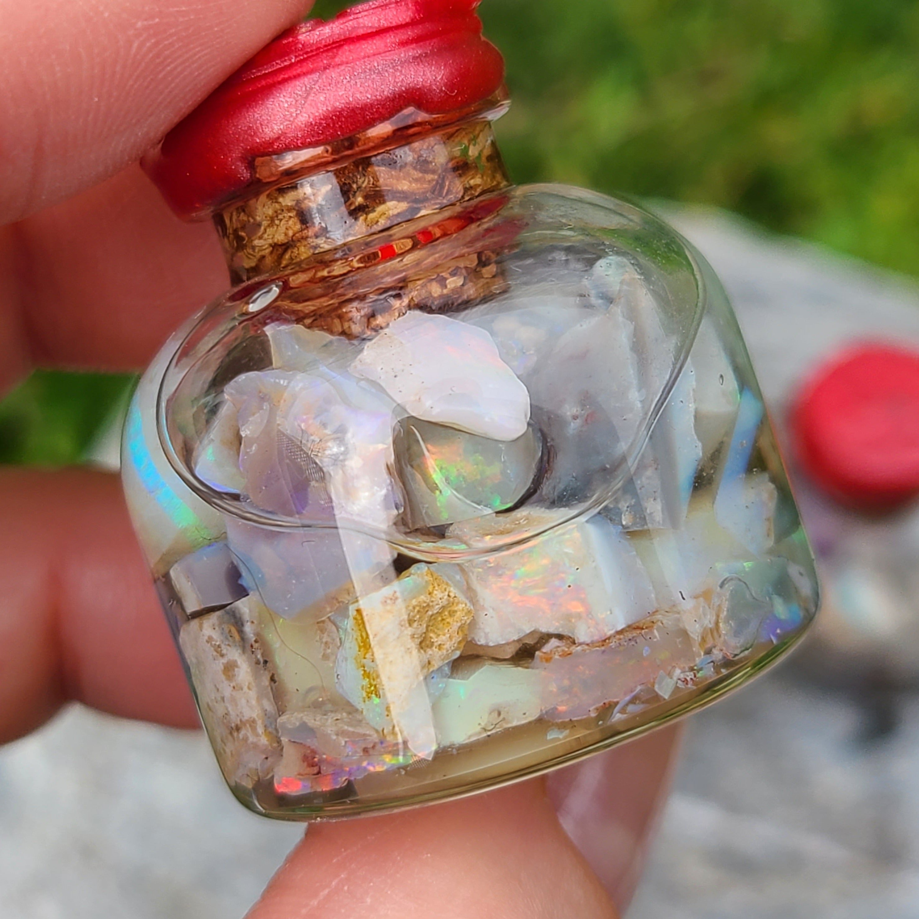 Large Australian Opal Chip Jar – Liga's Opals & Gems