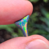 Colorful Black Opal Carving, 1.78ct from Lightning Ridge, Australia