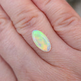 Green Golden Double sided Crystal Opal, 1.60ct from Brazil
