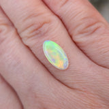 Green Golden Double sided Crystal Opal, 1.60ct from Brazil