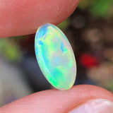Green Golden Double sided Crystal Opal, 1.60ct from Brazil