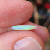 Green Golden Double sided Crystal Opal, 1.60ct from Brazil