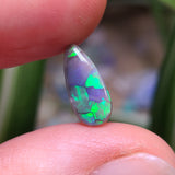 Green Black Opal drop, 1.32ct from Lighting Ridge, Australia