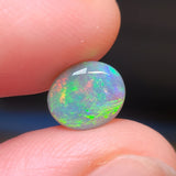 Green and Red Dark Opal, 0.96ct from Lighting Ridge, Australia