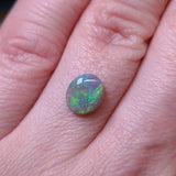 Green and Red Dark Opal, 0.96ct from Lighting Ridge, Australia