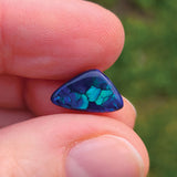 Green and Blue Black Opal, 2.05ct from Lightning Ridge, Australia
