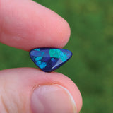 Green and Blue Black Opal, 2.05ct from Lightning Ridge, Australia