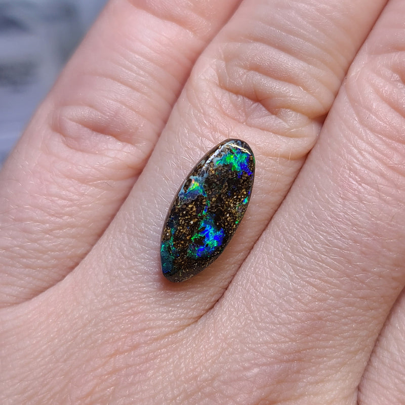 Bright Boulder Opal, 4.49ct from Queensland, AUS
