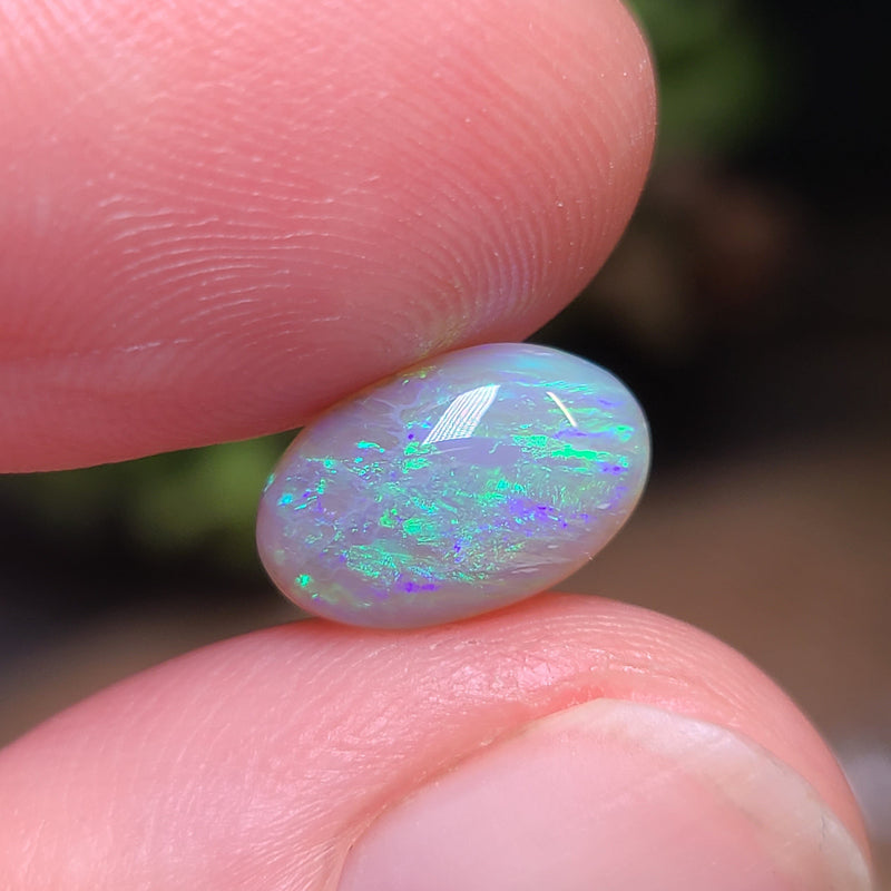 Green Crystal Opal, 2.08ct from Lightning Ridge, AUS