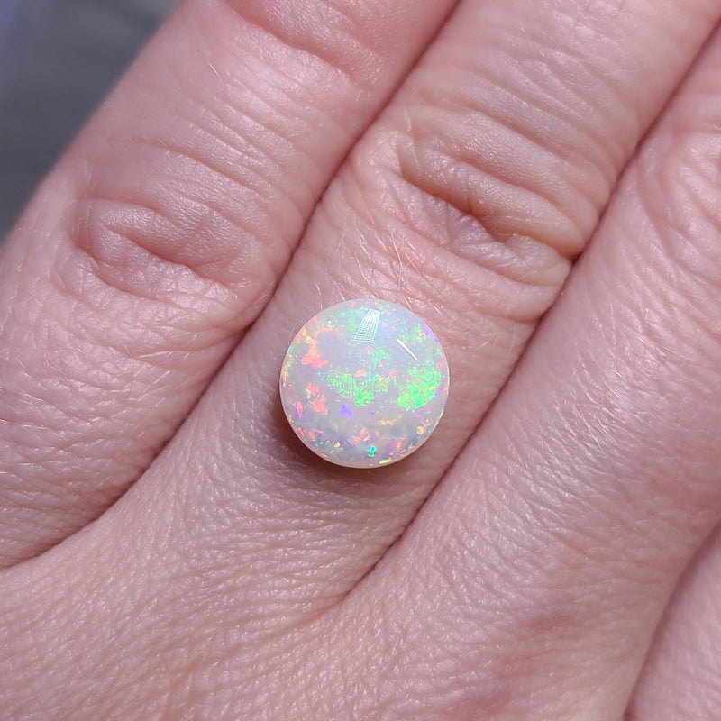 Double Sided, Round Crystal Opal, 2.51ct from Brazil