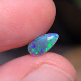 Green Black Opal Drop, 0.82ct from Lightning Ridge, AUS
