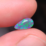 Green Black Opal Drop, 0.82ct from Lightning Ridge, AUS