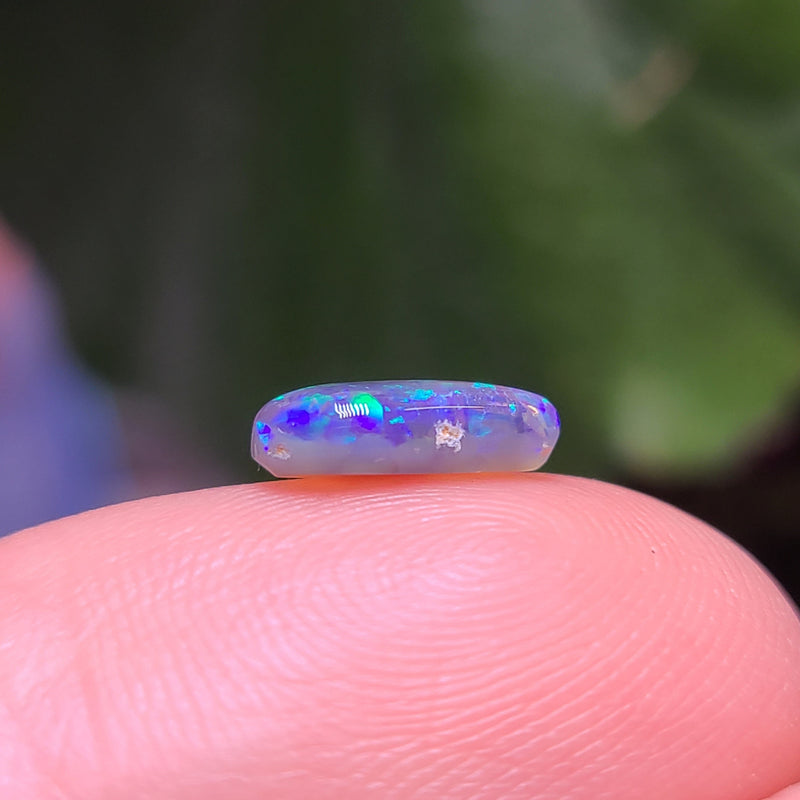Green Black Opal Drop, 0.82ct from Lightning Ridge, AUS