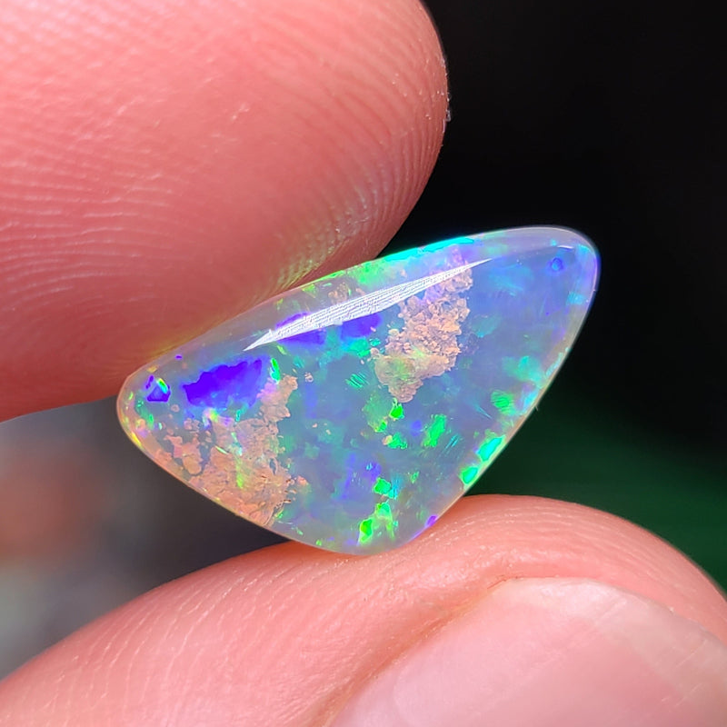 Green and Blue Crystal Opal, 2.24ct from Brazil