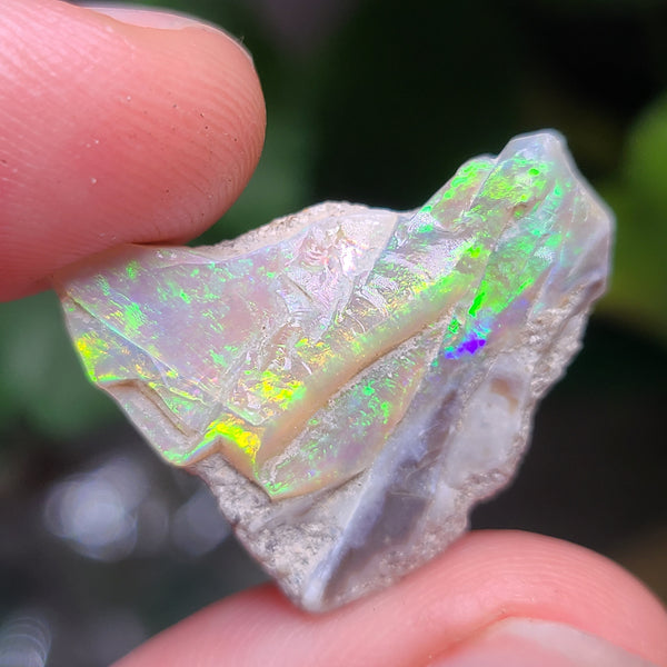 Bright Crystal Opal on Sand Matrix, 1.68g from Mintabie AUS