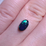 Green Blue Black Opal, 1.16ct from Lightning Ridge, AUS