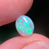 Bright Green Crystal Opal, 0.98ct from Lighting Ridge, AUS
