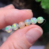 5.5mm Ethiopian Opal Beads, 6pcs