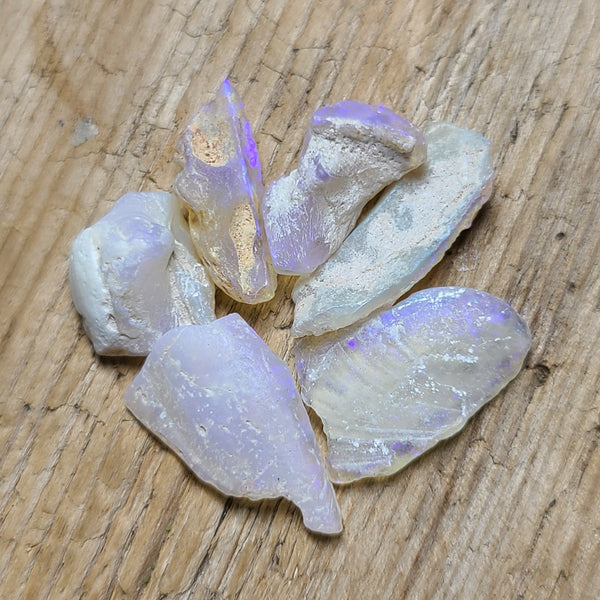 Opalized Fossil Shell Pieces 2.16g, 6pcs from Australia