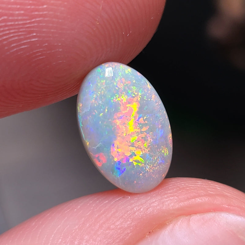 Colorful Dark Opal, 1.44ct from Lighting Ridge, AUS