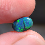Green and Blue Black Opal, 0.86ct from Lightning Ridge, AUS