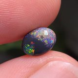 Colorful Black Opal, 0.77ct from Lightning Ridge, AUS