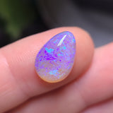Purple and Blue Crystal Opal Drop, 4.64ct from Lighting Ridge, AUS