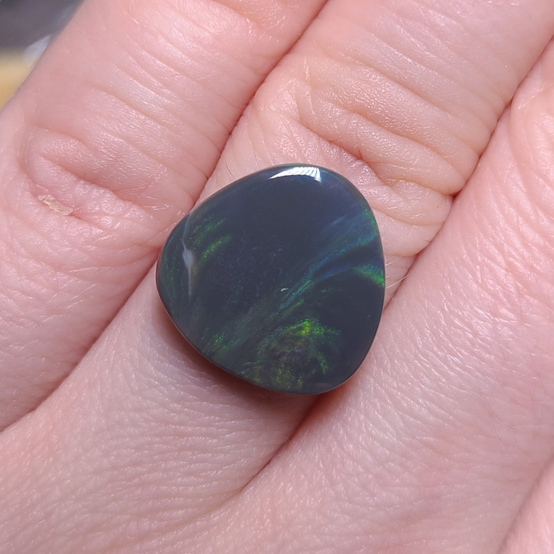 Green Black Picture Opal, 4.26ct from Lightning Ridge, AUS