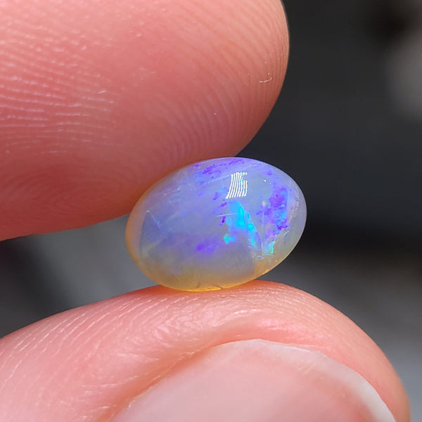 Purple and Blue Crystal Opal, 1.33ct from Lighting Ridge, AUS