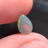 Colorful Dark Crystal Opal Drop, 0.87ct from Lighting Ridge, AUS