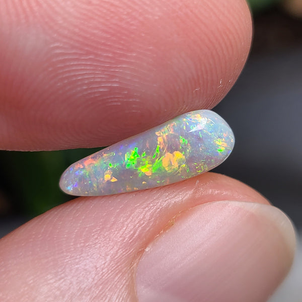 Colorful Dark Opal Freeform Drop,  1.06ct from Australia