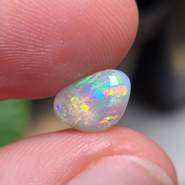 Colorful Dark Opal Freeform,  1.20ct from Lighting Ridge, Australia