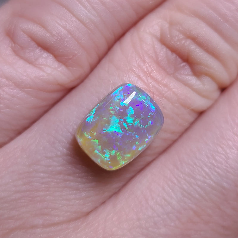 Green and Purple Dark Opal,  3.73ct from Lighting Ridge, Australia