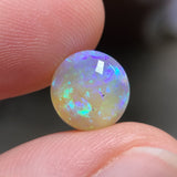 Green and Purple Dark Round Opal,  2.51ct from Lighting Ridge, Australia